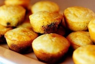Corn Meal Mini Muffins with Dried Blueberries Photo 1