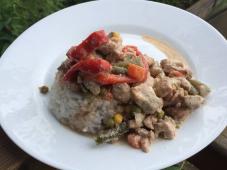 Turkey Recipe with Vegetables in a Creamy Sauce Photo 4