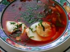 Vegetarian Soup with Spinach and Beetroot Photo 11