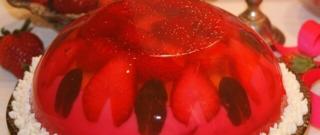 Strawberry Jelly Dome Cheesecake Photo