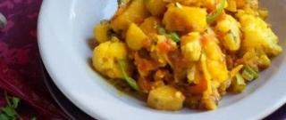 Indian Style Cauliflower and Potatoes Photo