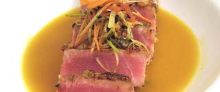 Carrot and Wasabi Crusted Yellowfin Tuna Photo