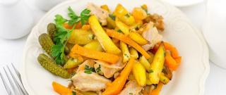 Roasted Potatoes with Pumpkin and Chicken Photo