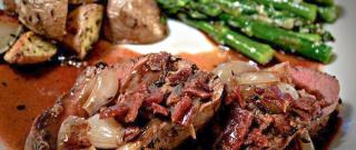 Beef Tenderloin With Roasted Shallots Photo