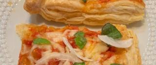 Puff Pastry Margherita Pizza Photo