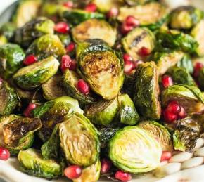 Roasted Brussels Sprouts with Pomegranate Syrup Photo