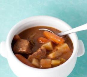 Beef Soup with Vegetables in a Crock Pot Photo