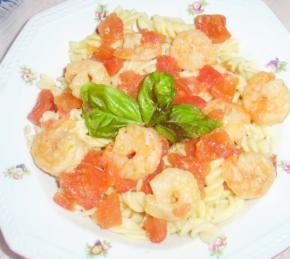 Shrimps Baked in the Garlic and Tomato Sauce Photo