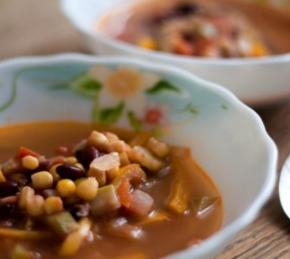 Mexican Style Vegan Soup Photo