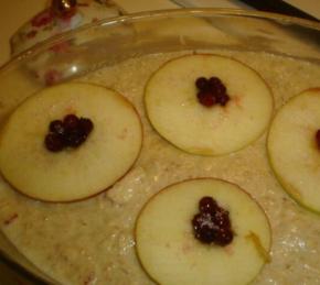 Oatmeal Baked with Apples Photo
