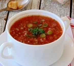 Cold Tomato Buckwheat Soup Photo