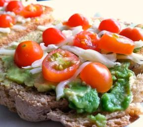Healthy Sandwich with Avocado and Mozzarella Photo