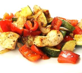 Chicken Fillet with Zucchini and Sweet Pepper Photo