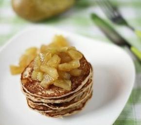 Pancakes with Apple Topping Photo