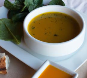 Spinach and Pumpkin Onion Soup Photo