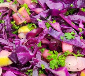 Warm Grilled Red Cabbage Slaw Photo