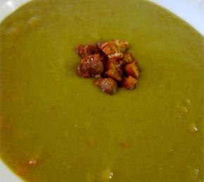 Split Pea Soup with Pork Belly Photo