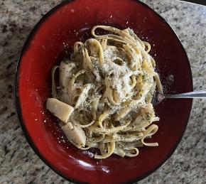 Creamy Bay Scallop Spaghetti Photo